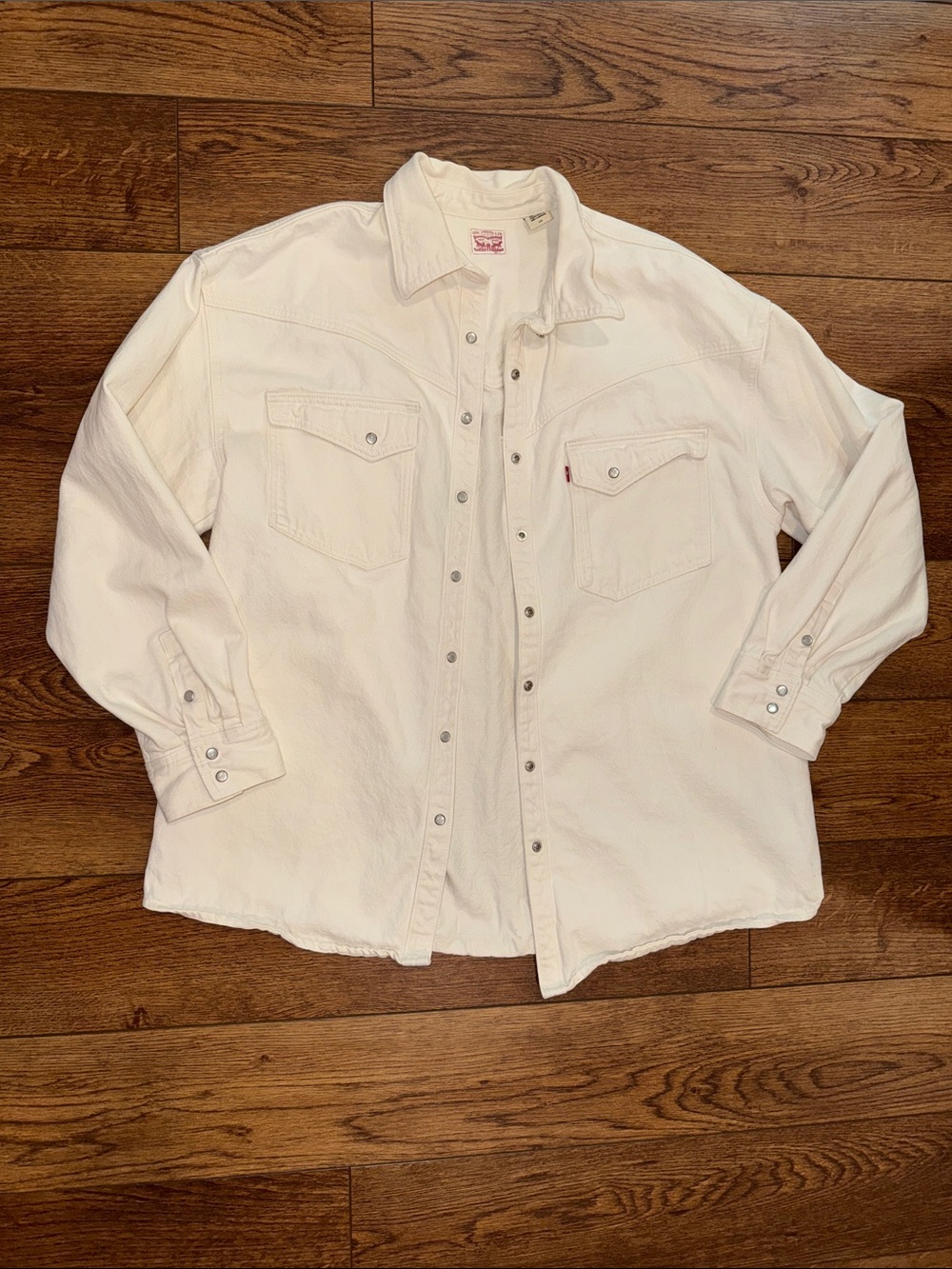 Levi’s Off-White Denim Shirt Jacket